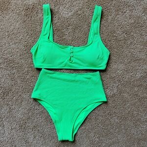 Aerie Two Piece Bikini | High Waisted Cheeky